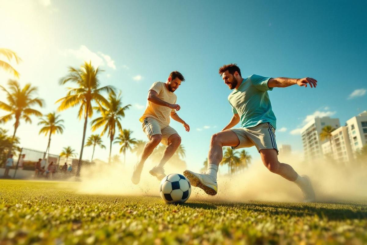 Maximilian Kissel de Wiesbaden juega en Miami con Lionel Messi en la Kreisliga Royal